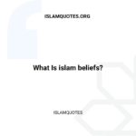 islam beliefs